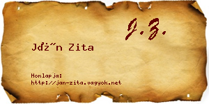 Ján Zita névjegykártya